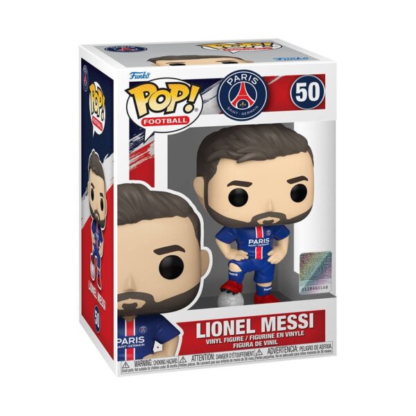 Paris Saint-Germain F.C. POP! Football Vinyl Figura Lionel Messi 9 cm - Imagen 2